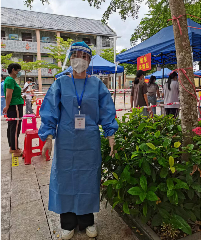 图3 刘青苗同学抗疫寄语：我们的家乡生病了，为了让它能快点好起来，大家都在努力，你.我.他一起奋战，让我们崖州的“重启键”能快点摁下吧。.png
